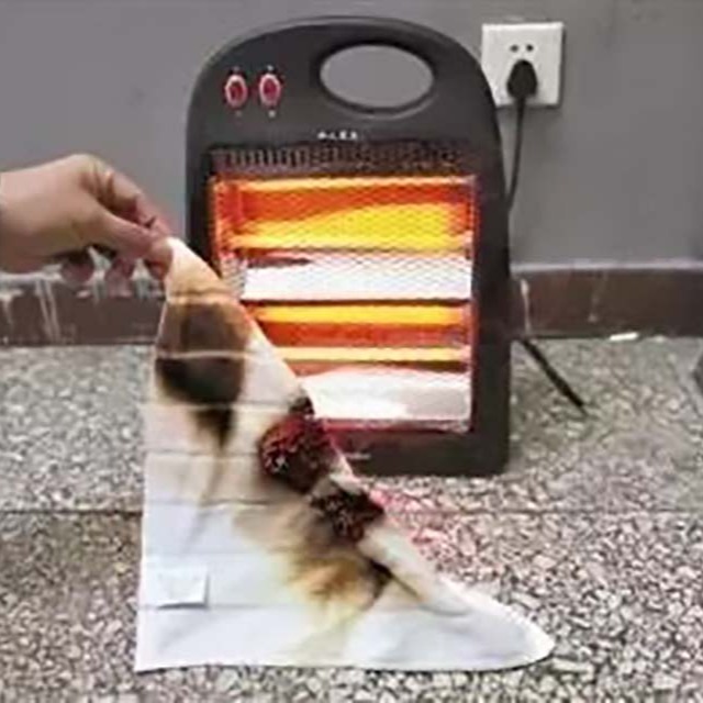 阻燃不意味着不燃，使用暖风机如何避免着火？